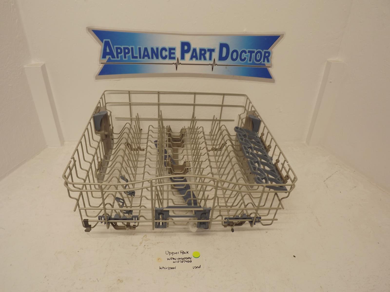 Whirlpool Dishwasher WPW10462394 W10727422 Upper Rack Used Whirlpool Dishwasher WPW10462394 W10727422 Upper Rack Used